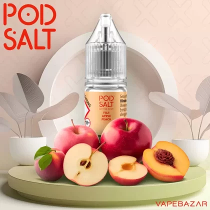 Pod Salt X Nikotinsalz Liquid – Fuji Apple Peach - Vapebazar
