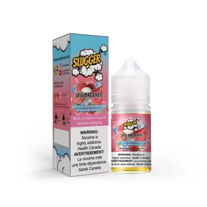 Slugger Jaw Breaker Series Lychee Watermelon Strawberry Ice – 30ml Nic Salt - Vapebazaar Pk