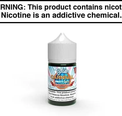 CARNIVAL COTTON CANDY FROZTY BY JUICE ROLL UPZ SALT 30ML - Vapejuice