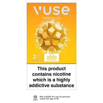 Vuse ePod vPro Mango Ice Pods - 18mg - Vape Product (AA383E)