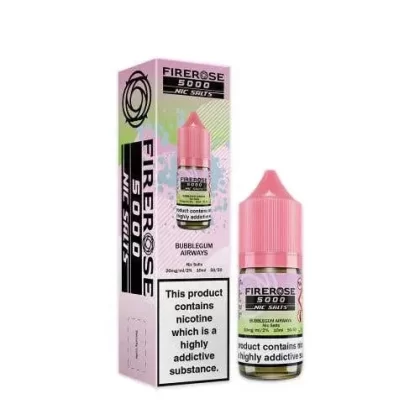 Bubblegum Airways 5000 Firerose Nic Salt by Elux. – 10ml