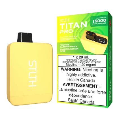 STLTH Titan Pro Disposable Vape Device – Pineapple Blueberry Kiwi Ice