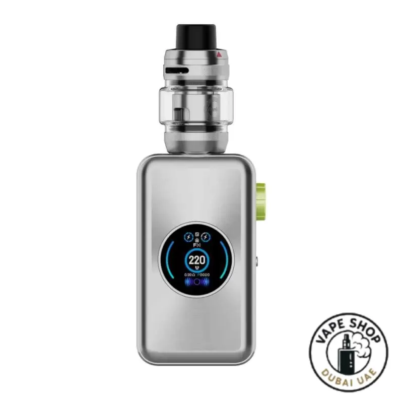 VAPORESSO Gen Max Pod Mod 220W Vape Kit in Dubai - Artic Silver, Dark Black (67EDD8) - Image 2