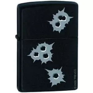 Zippo Lighter – Bullet Holes
