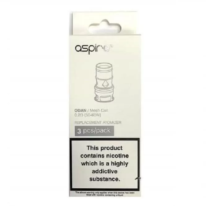 Odan Replacement Mesh Coils by Aspire (3 Pack) - 0.18 Ohm