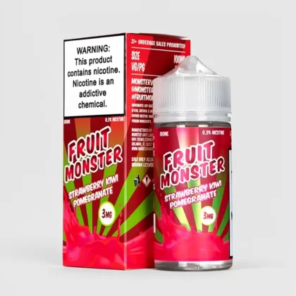 Fruit Monster Strawberry Kiwi Pomegranate 100mL E-Juice USA