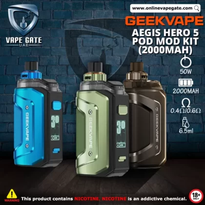 Geekvape Aegis Hero 5 Pod Mod Kit (2000mAh) - Turbo Blue