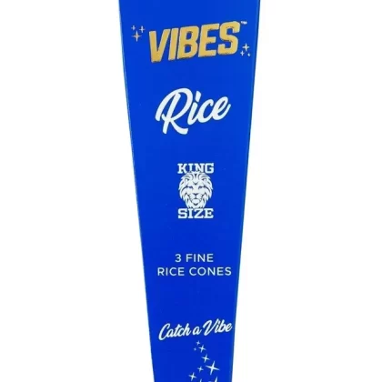 Vibes King Size Rice Pre Rolled Cones (3-Pack)
