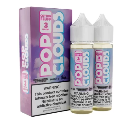 Pop Clouds TFN E-Liquid 60ml 2pk - Cotton Fluff / 3mg