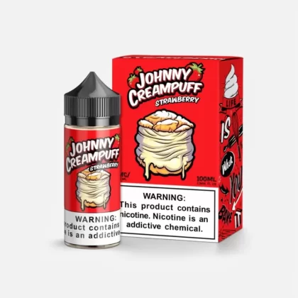 Strawberry – Johnny Creampuff – 100mL Max VG Dessert Vape