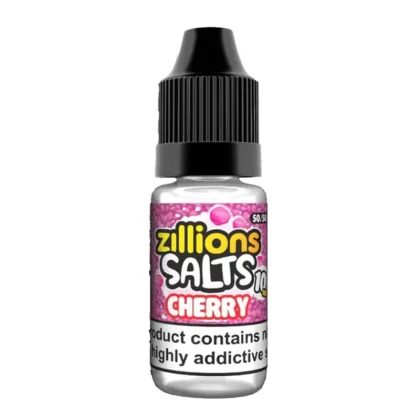 Zillions Salts Cherry Nic Salt Vape Juice - 10 Pack - Strength 10mg