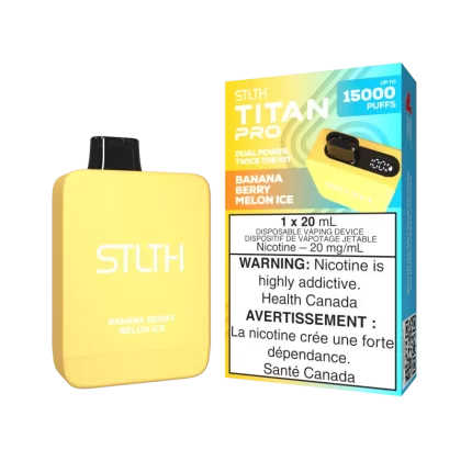 STLTH TITAN PRO - Banana Berry Melon Ice - 20 mg/mL (wholeseller) - Excise ON, 20 mg/mL - ON
