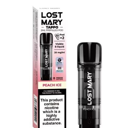 Peach Ice Lost Mary Tappo Pods (x2) - 20mg (2%)