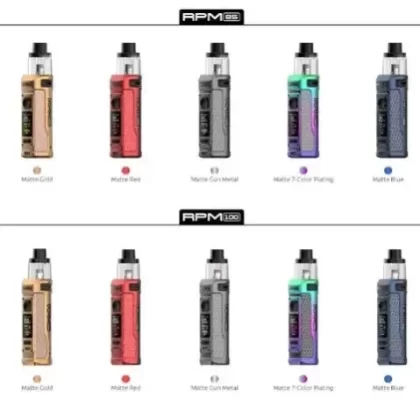 Smok RPM 85 Pod Vape Kit - Colour#Matte Red>Matte 7 Colour>Matte Gun Metal