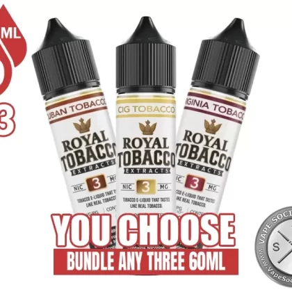 Royal Tobacco E-Juice Bundle 3x60ml (180ml)
