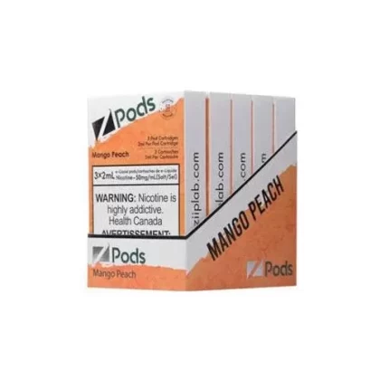 Zpods Stlth Compatible Mango Peach - Nicotine#Supreme Nic Blend - 20 MG with 50 MG Throat HitOutside Ontario>Ontario