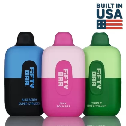 Fifty Bar 6500 Puffs Disposable Vape - 14ML - Aloe Grapple Watermelon