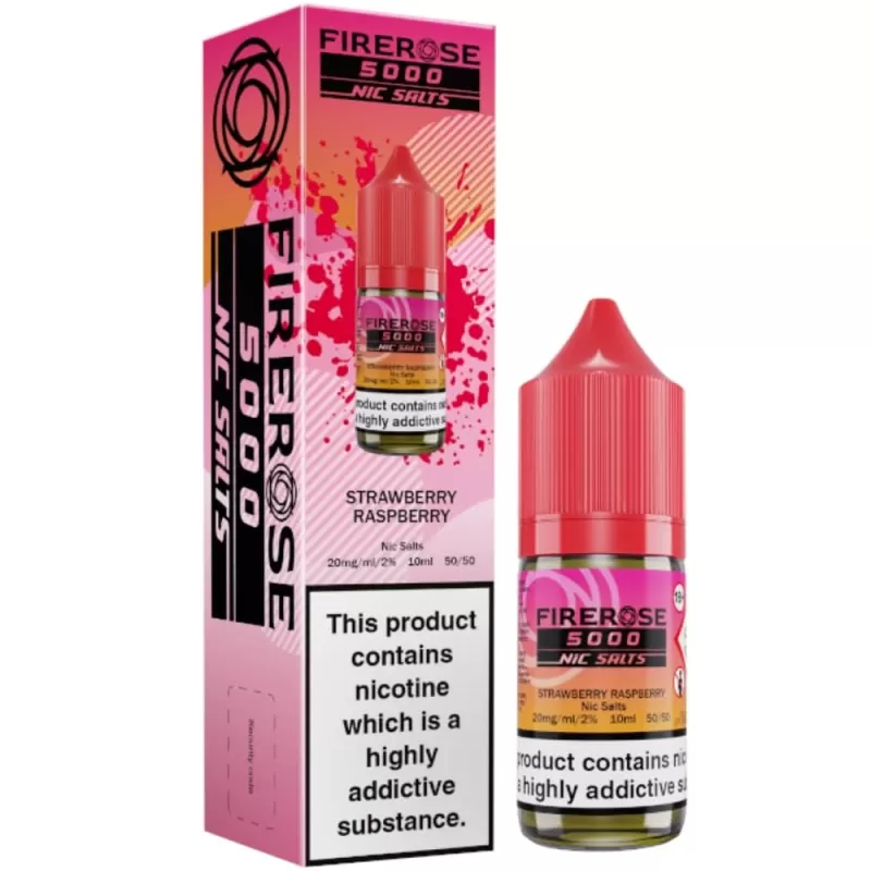 Strawberry Raspberry Nic Salt E-Liquid Firerose 5000 by ELUX (10ml) - 20mg