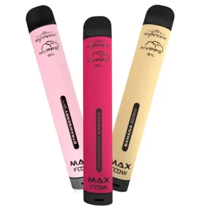Hyppe Max Flow Vape - Pack Count#Single Pack~Flavor#Aloe Orange>Guava Freeze>Red Apple Guava~Nicotine#50MG