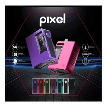 Vaperz Cloud Pixel AIO Boro Kit - Colour#Satin Black>Raw Silver>Toxic Green>Satin Purple>Racing Red>Diamond Blue>Hot Pink>Blue Plasma>City Plasma>Purple Plasma>Racing Green>Satin Orange