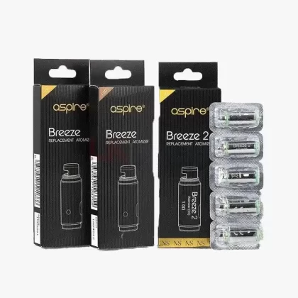 Aspire BREEZE Replacement Coils – Pack Of 5 - 5x Breeze 0.6 Ω