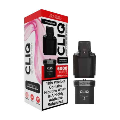 Strawberry Watermelon Avomi Cliq 6000 Refill Pack - Vapeshop Co