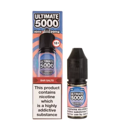 Blueberry Peach Nic Salt E-Liquid by Ultimate 5000 Bar Salt - 5mg