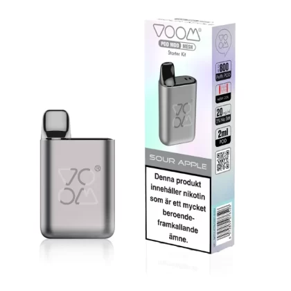 Voom Pod Mod Starter Kit – Sour Apple Ink. – Pod System - VOOM / Yes / 20mg / 800