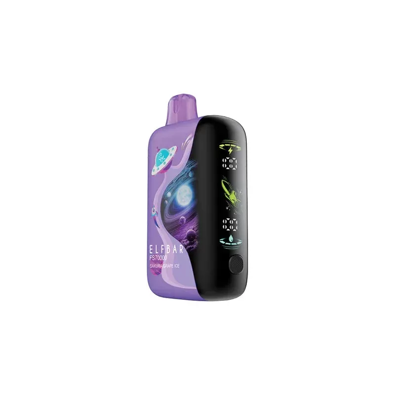 Elf Bar FS70K – Sakura Grape Ice Disposable Vape
