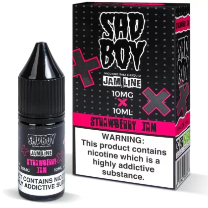 Sadboy Strawberry Jam Nic Salt Vape Juice - 10 Pack - 10mg