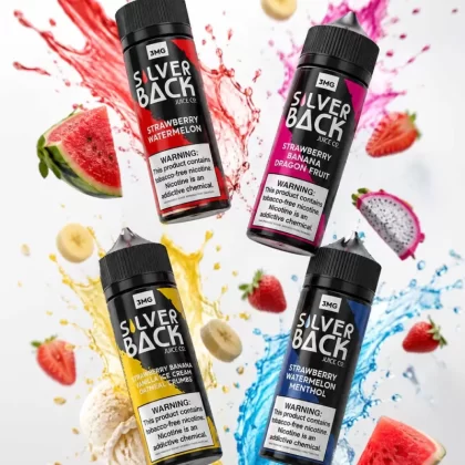 Silverback 120ml 3mg - Straweberry Banana Vanilla Icecream