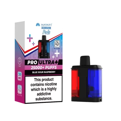Hayati Pro Ultra Plus 25k Prefilled Pods Blue Sour Raspberry - Ejuicewarehouse