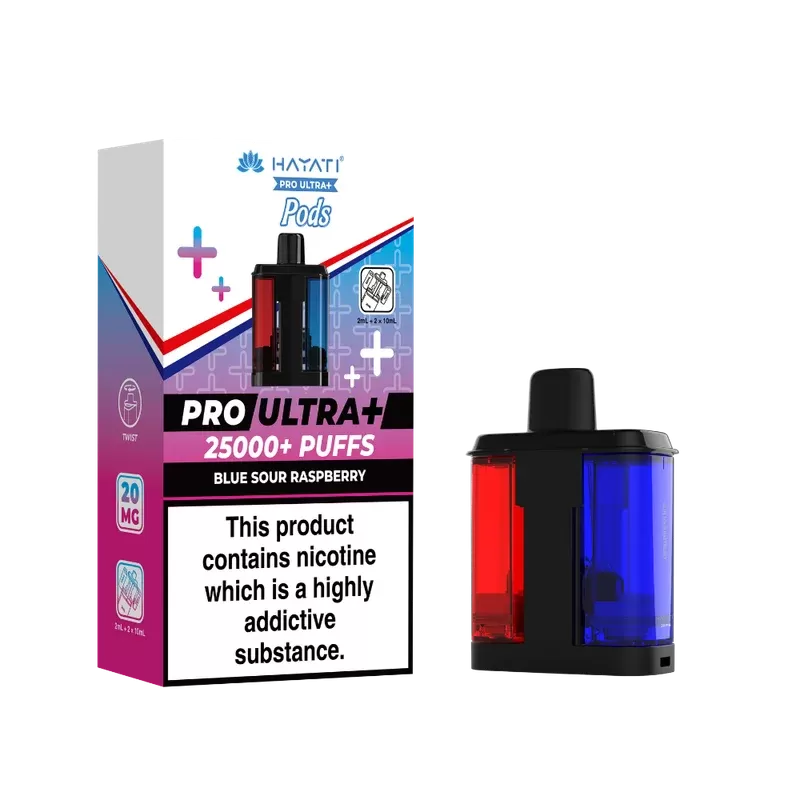 Hayati Pro Ultra Plus 25k Prefilled Pods Blue Sour Raspberry - Ejuicewarehouse