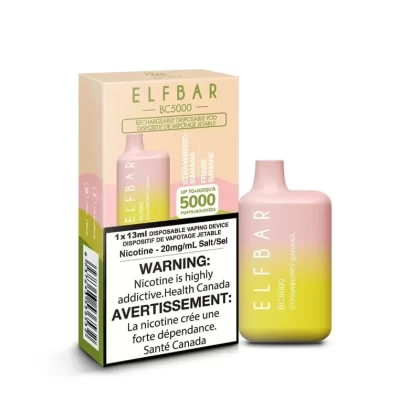 ELF BAR BC5000 Disposable Vape – Strawberry Banana - Ecigpremium