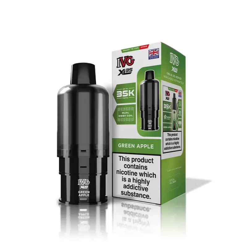 IVG XL 35K Prefilled Pods – Green Apple