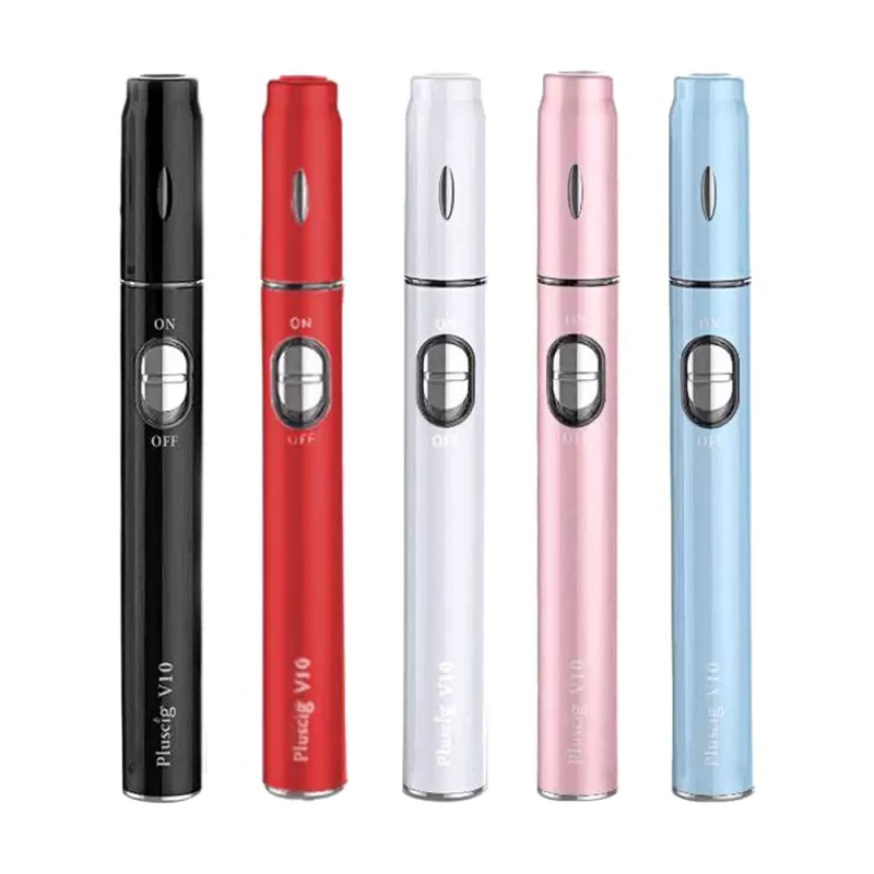 Pluscig V10 Heating 900mAh Heat Not Burn Vape Pen Kit - Black