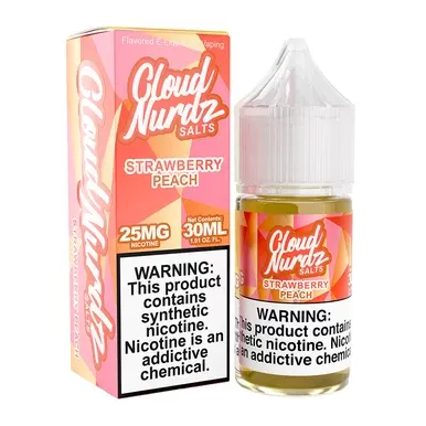 Strawberry Peach Cloud Nurdz Salts 30mL - Nicotine Level#25mg>50mg