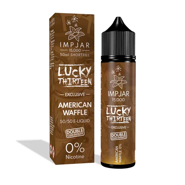IMP JAR X LUCKY THIRTEEN AMERICAN WAFFLE 50ML SHORTFILL E-LIQUID