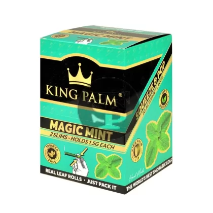 King Palm Rolls Slims Magic Mint 20 Packs of 2 - Vape Store