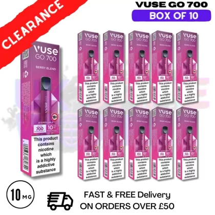 Berry Blend (10MG) – VUSE GO 700Puff Box of 10