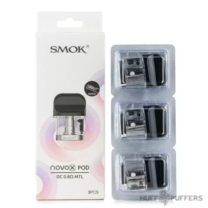 Smok Novo X Pods - 0.8 ohm DC MTL (12–25W), 0.8 ohm Mesh (10–15W)