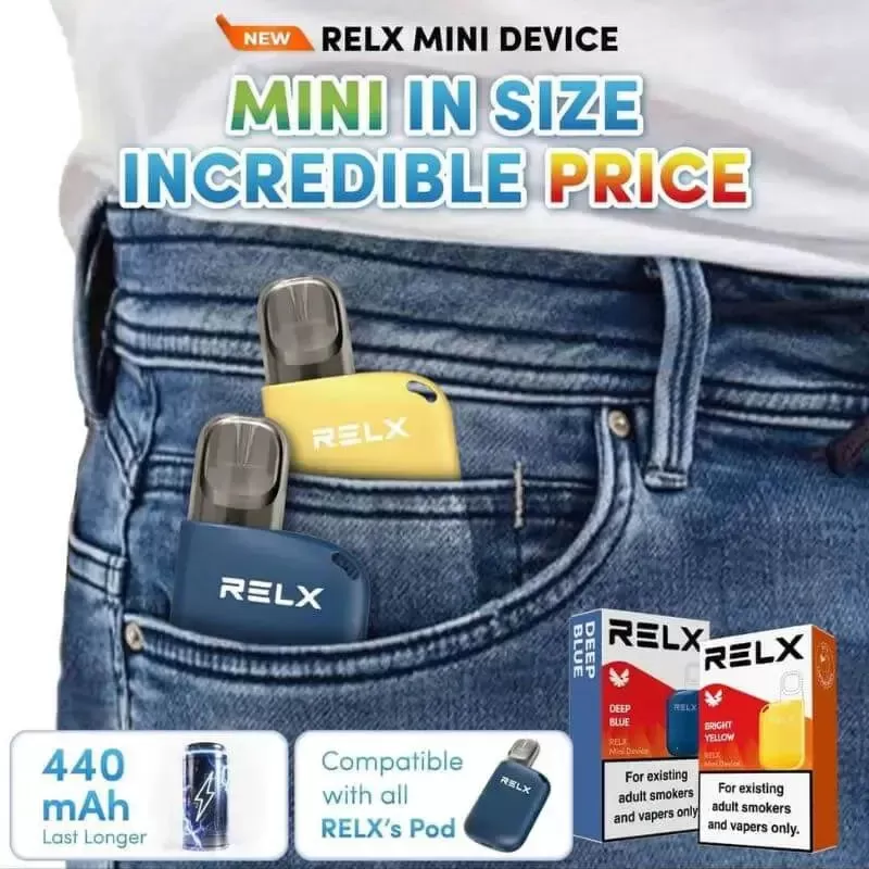 RELX Mini Device - Yellow - Sgvapeshubsafety - Image 3