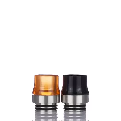VaporDNA Tapered Diffused 810 Drip Tip - Black Delrin, Ultem