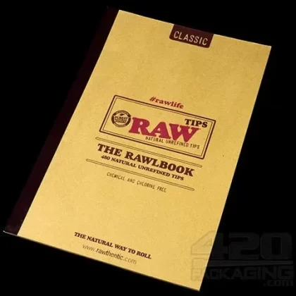 RAW Natural Unrefined Tips Book 480-Book