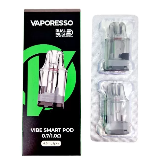 VAPORESSO VIBE REPLACEMENT PODS - 0.7 / 1.0 ohm - Image 2