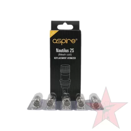 Aspire Nautilus 2S Mesh Replacment Coils – 5 Pack - 0.7ohm (20-25W), 0.4ohm (23-28W)