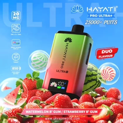 Watermelon Bubblegum – Strawberry Bubblegum Hayati Pro Ultra Plus 25000 Prefilled Pod Kit