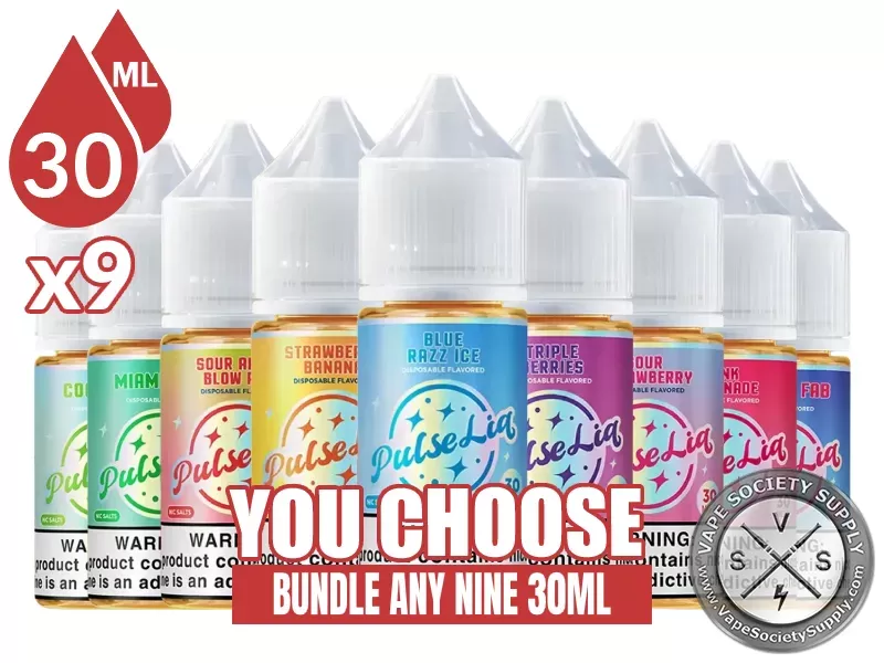 Geek Bar Pulse Liq Salt Bundle 9x30ml (270ml)