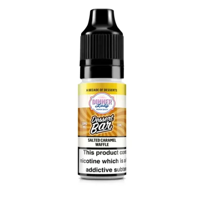 Dinner Lady Dessert Bar Salts Salted Caramel Waffle Nic Salt - 20mg - Pack of 10