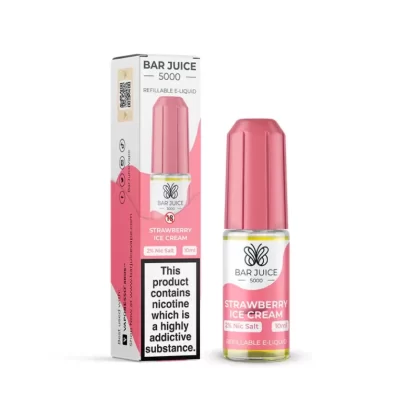 Bar Juice 5000 Salt Nicotine Strawberry Ice Cream 20mg Salts